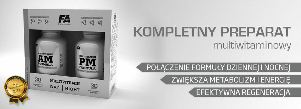 FA Nutrition Performance MultiVitamin AM + PM Formula - 90+90 kaps.