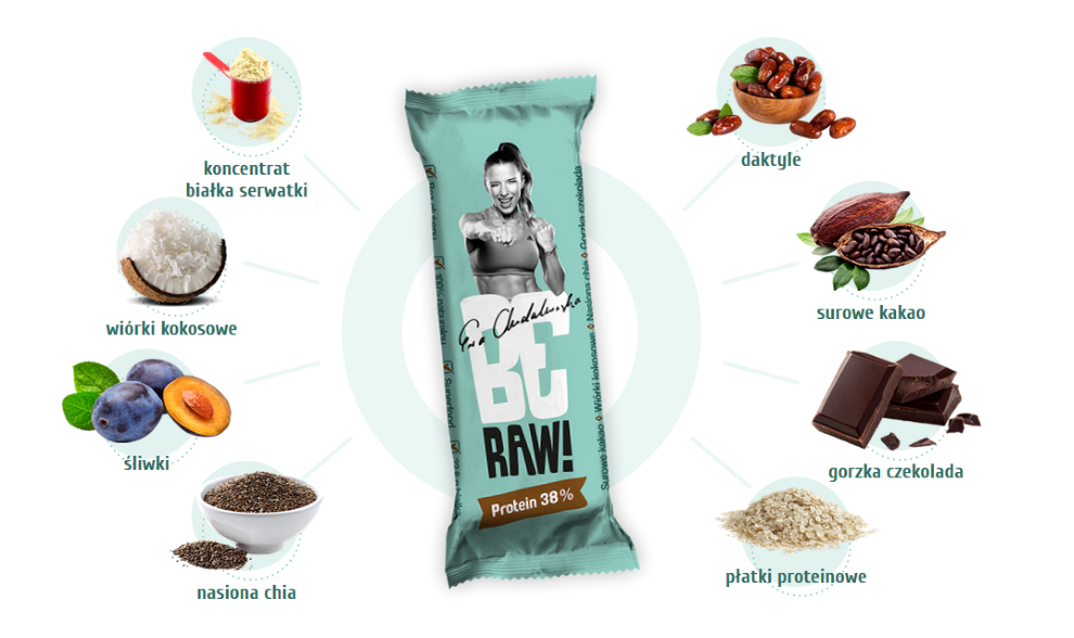 BeRAW Protein Bar 38% - 40g