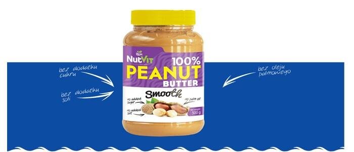 Ostrovit NutVit 100% Peanut Butter Smooth - 500g