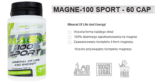 Trec Magnez Magne-100 Sport - 60 kaps.