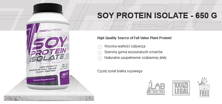 Trec Soy Protein Isolate Izolat Białka Sojowego - 750g