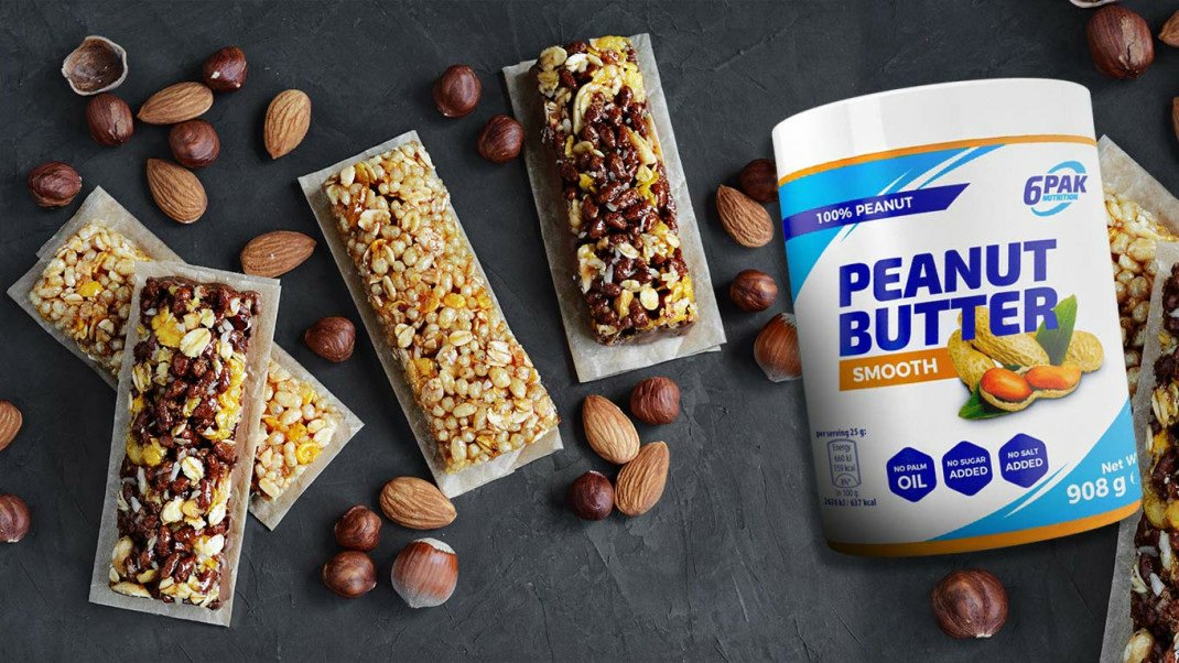 Przepis na domowe, proteinowe batoniki z kremem orzechowym 6PAK Nutrition Peanut Butter