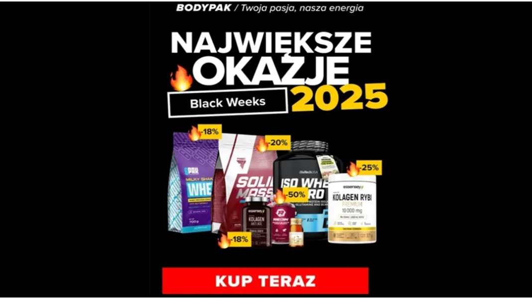 Black Friday 2025 w Bodypak – zestawienie najmocniejszych promocji w listopadzie