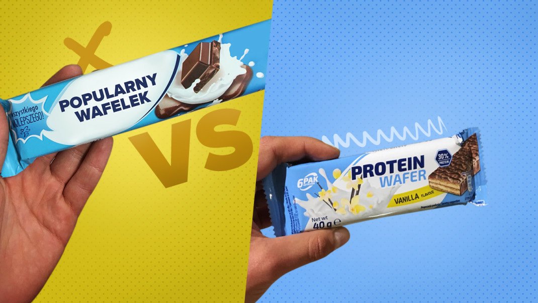 Popularny wafelek vs. Protein Wafer 