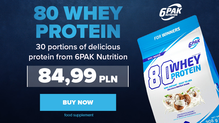 6PAK Nutrition 80 Whey Protein - 908g