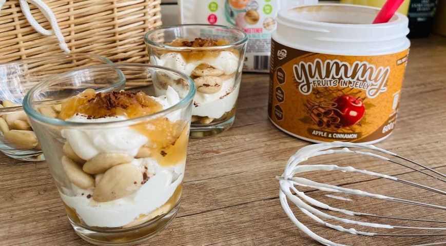 Keto szarlotka w szklance